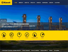 Tablet Screenshot of kiewit.com